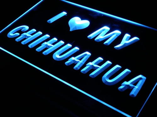 I Love My Chihuahua Dog Pet Neon Light Sign